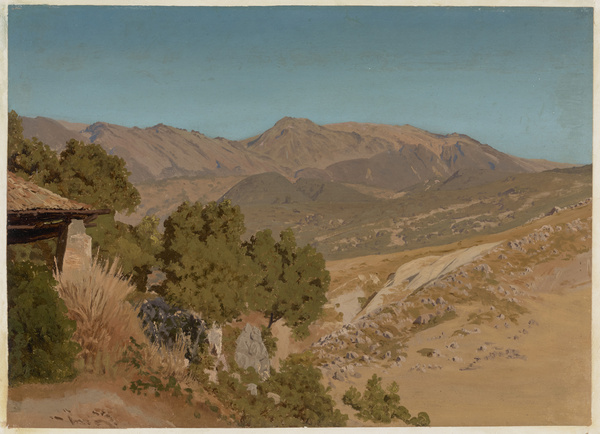 Franz Albert Venus, Süditalienische Berglandschaft, 1869/70