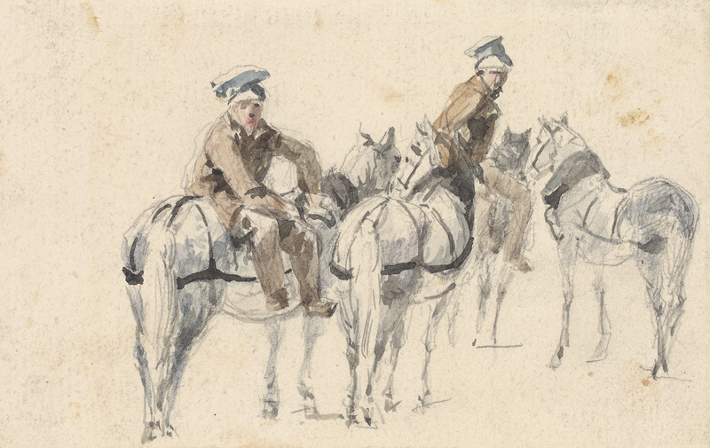 Johann Georg von Dillis, Vier Pferde