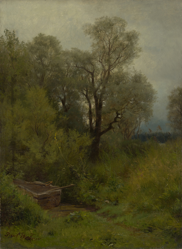 Paul Weber, Auf Frauenchiemsee: Der letzte Einbaum, undatiert