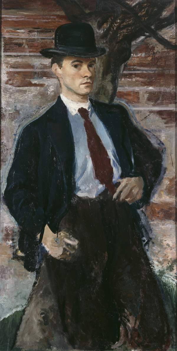 Karl Weinmair, Selbstbildnis mit Hut, um 1931