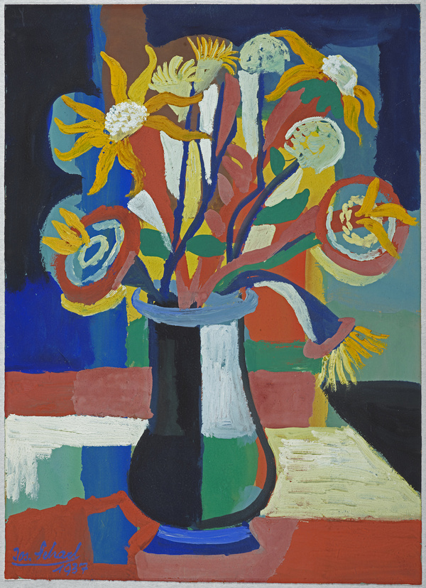 Josef Scharl, Blumenstillleben (bunt), 1937