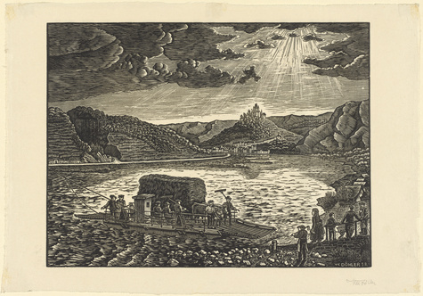 Willi Döhler, Fähre über die Mosel