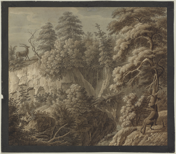 Franz Kobell, Phantastische Waldlandschaft, 1774