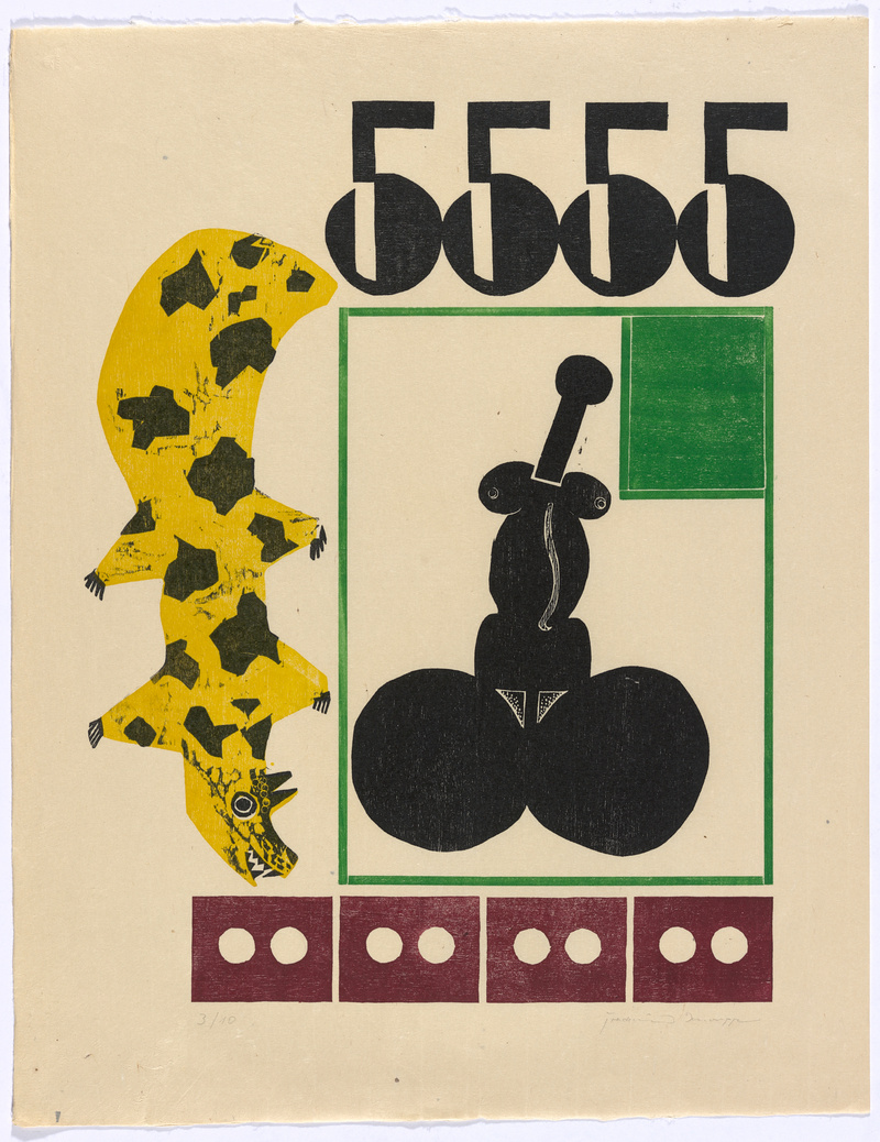 Joachim Knorpp, Figuren und Zahlen, Mappe mit 11 Holzschnitten