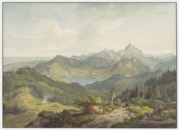 Wilhelm Scheuchzer, Gindalm (Gündel-Alpe), 1835