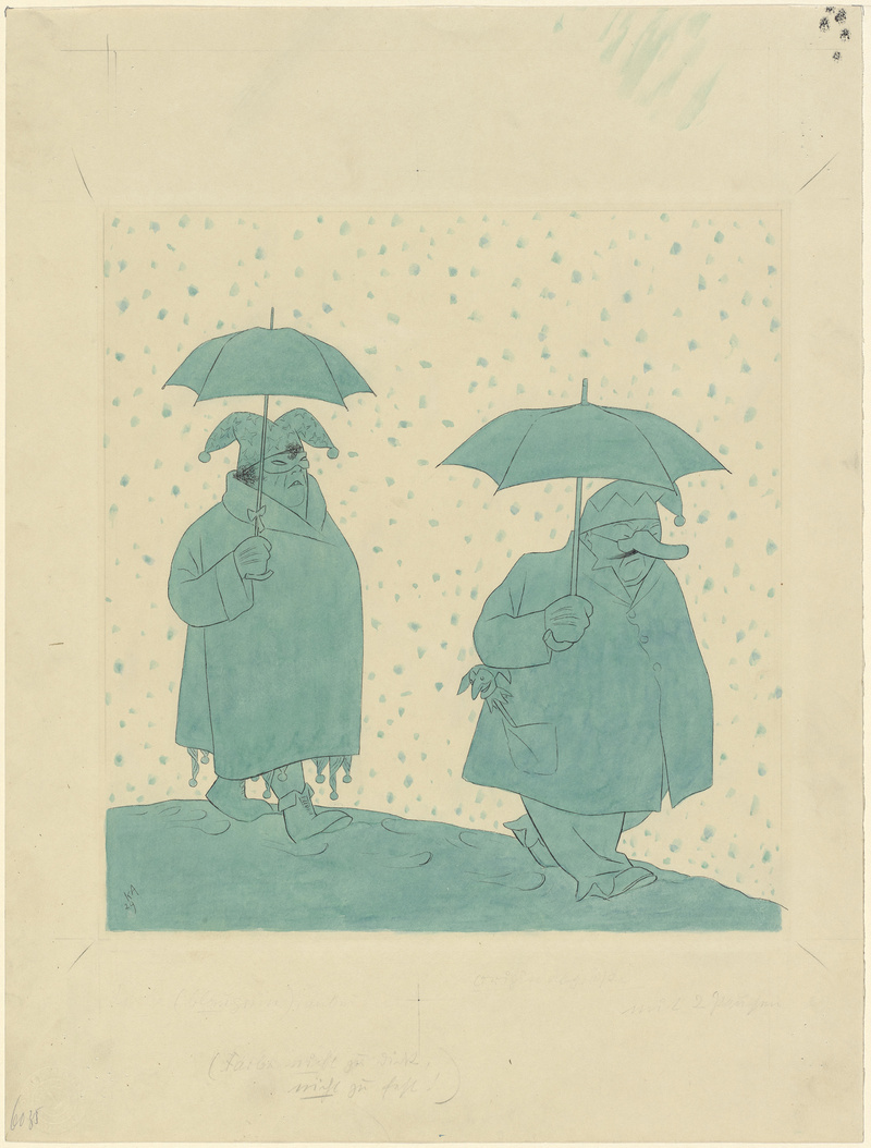 Karl Arnold, Fasching (Da muaß ma mitmacha, dös is dös oanzige, wo ins Berlin nix dreinredt!), 1929