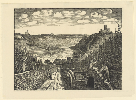 Willi Döhler, Weinbergarbeiten an der Mosel
