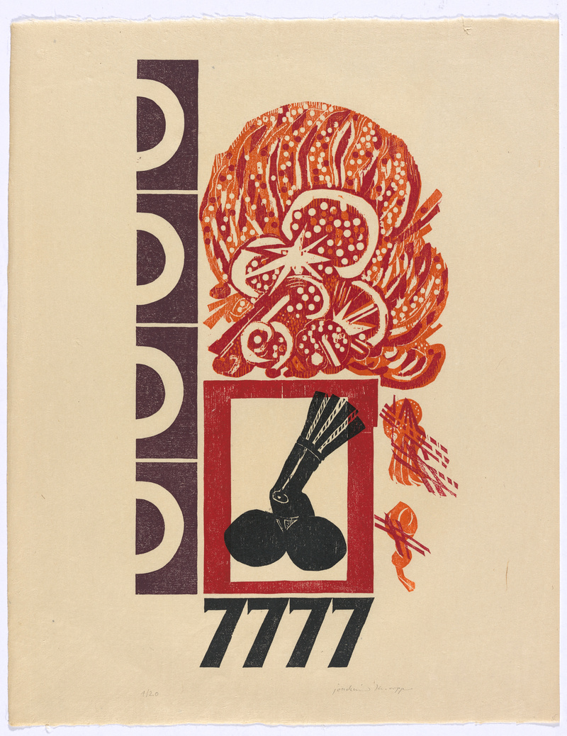 Joachim Knorpp, Figuren und Zahlen, Mappe mit 11 Holzschnitten