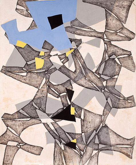 Maria Jarema, Rytm IX (Rhytmus IX), 1958, Nationalmuseum Breslau (Muzeum Narodowe we Wrocławiu), © Rechtsnachfolge der Künstlerin