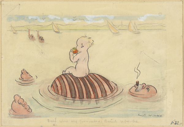 Erich Wilke, Bubi wird auf Großvaters Bauch geparkt