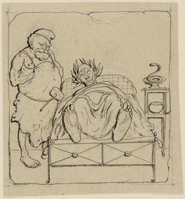 Adolf Oberländer, Ein neues Skulpturenmuseum V. Vulkan am Bette der kranken Aesculap