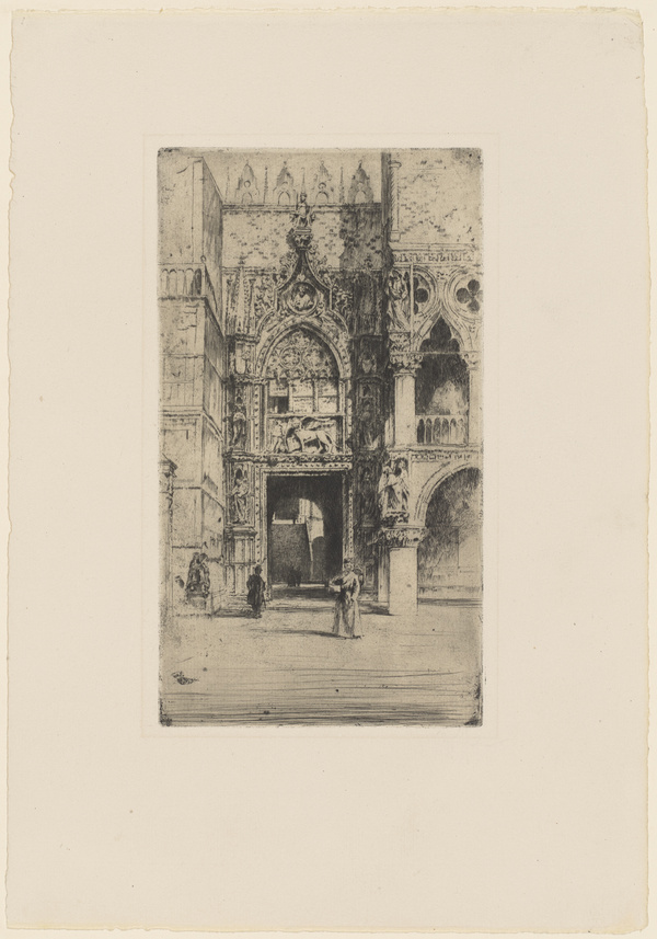 Peter von Halm, Venedig, Portal zwischen San Marco und Dogenpalast