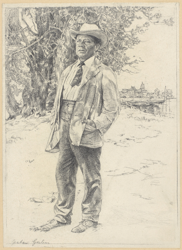 Peter von Halm, Selbstportrait