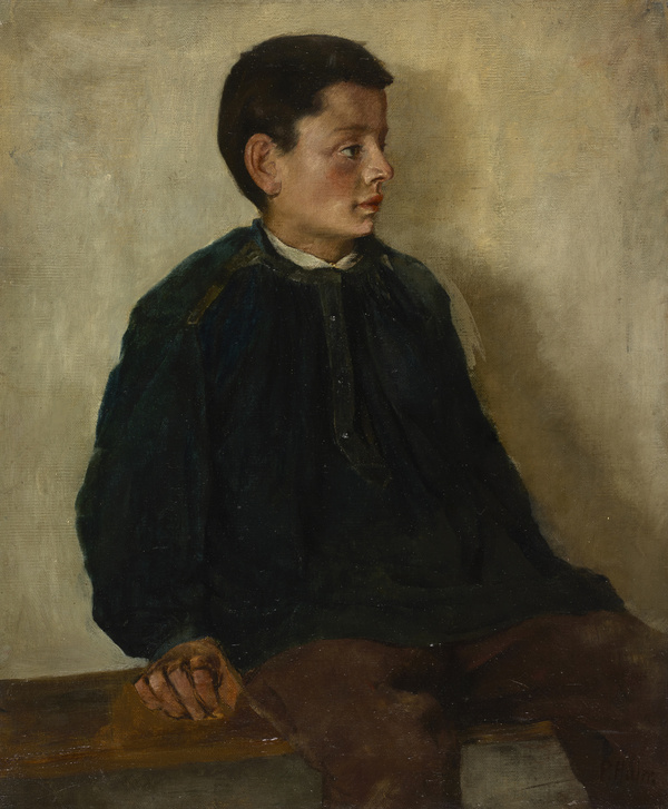 Peter von Halm, Knabenstudie, um 1880