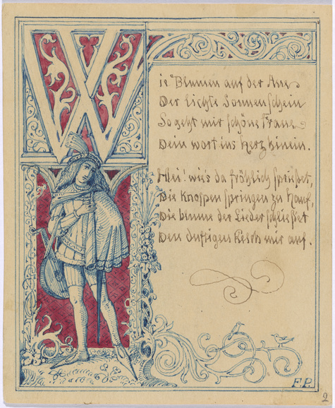 Franz von Pocci, Blättchen: Titelblatt: Minnelieder