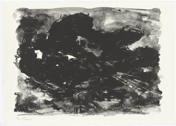 Bernd Zimmer, [ohne Titel?], in Mappenwerk: Die Freiheit erhebt ihr Haupt, 1988