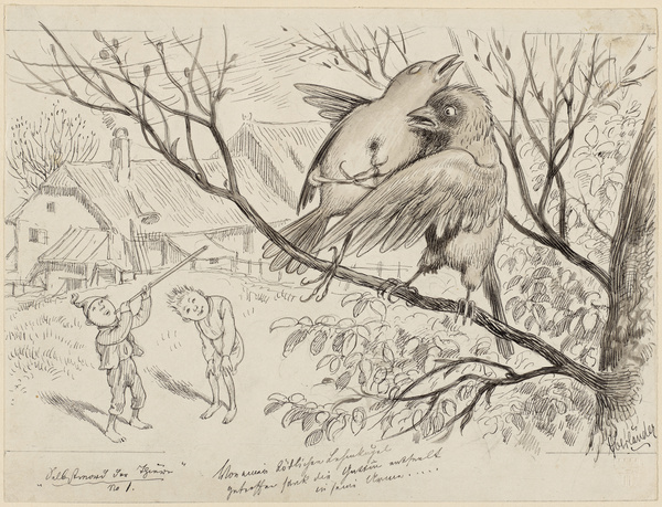 Adolf Oberländer, Drei Spatzen