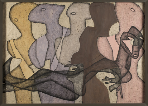 Maria Jarema, Wyrazy (Wörter), 1954, Muzeum Narodowe w Warszawie © Rechtsnachfolge der Künstlerin
