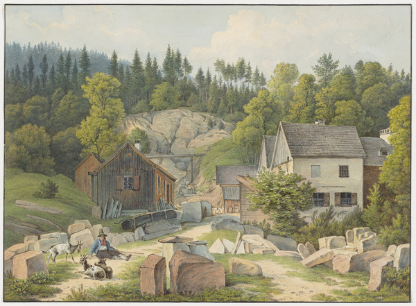 Wilhelm Scheuchzer, Der Marmorbruch auf dem Weg von Tegernsee nach Bad Kreuth