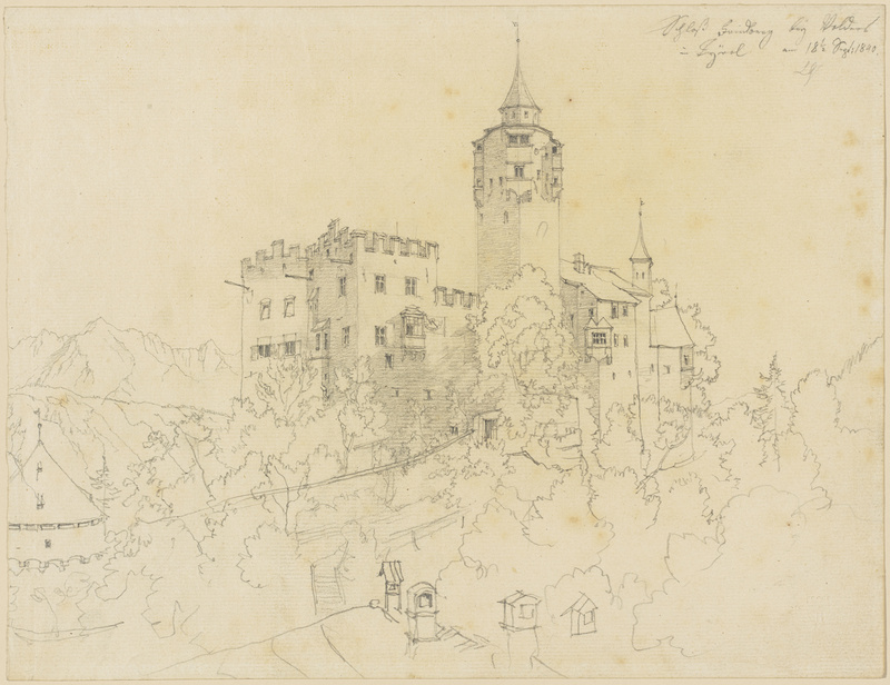 Lorenz Quaglio, Schloß Griedberg bey Volders in Tyrol, 1840