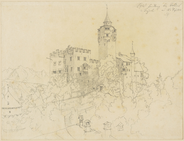 Lorenz Quaglio, Schloß Griedberg bey Volders in Tyrol, 1840