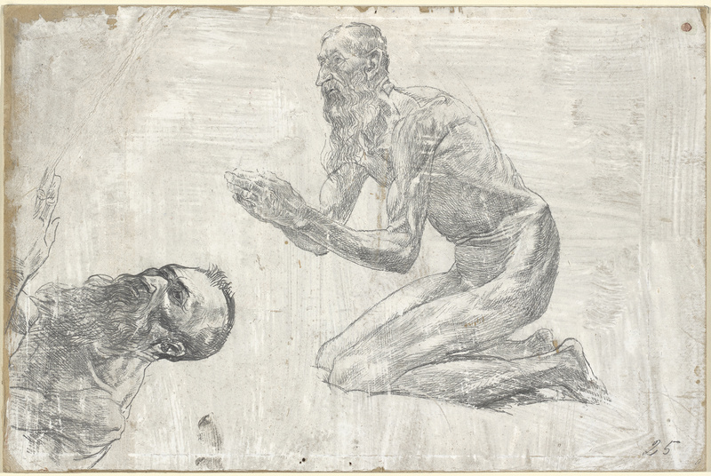 Carl Johann Becker-Gundahl, Betender alter Mann/Aktstudie