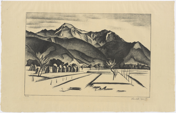 Alexander Kanoldt, Gebirgslandschaft, 1922
