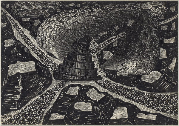 Adriaan Korteweg, Stürzender Turmbau (Genesis 11,8), 1913