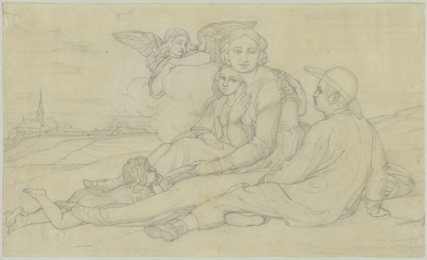 Bonaventura Genelli, Die Familie des Künstlers, nach 1848