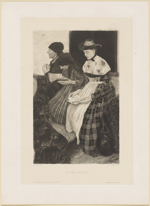 Peter von Halm, In der Kirche