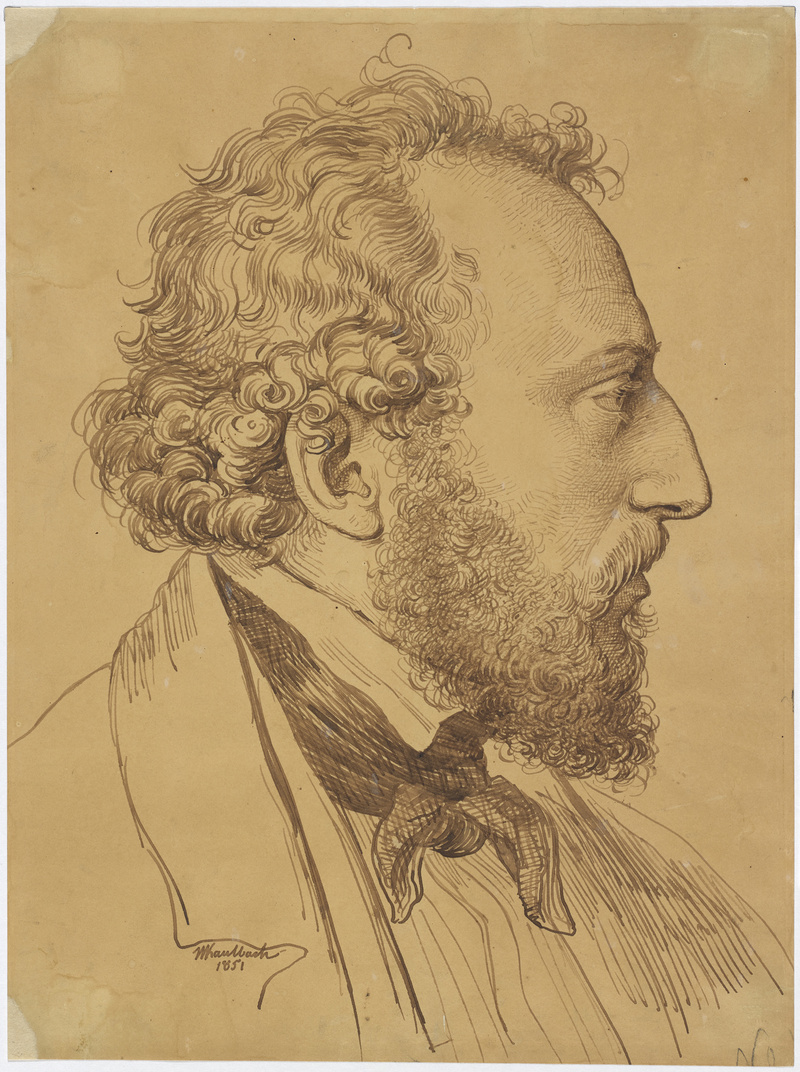 Wilhelm von Kaulbach, Bildnis eines Mannes, 1851