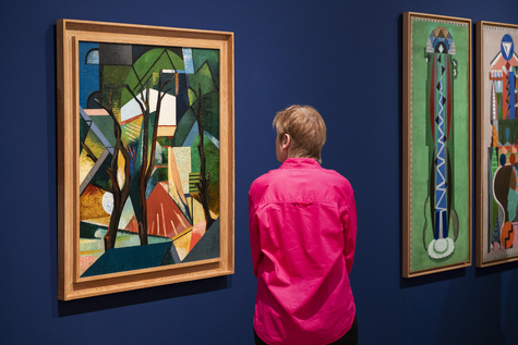 Installation Shot, Auguste Herbin, Lenbachhaus Munich, 2025. Photo: Lukas Schramm, Lenbachhaus