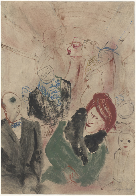 Josef Hegenbarth, In der Straßenbahn