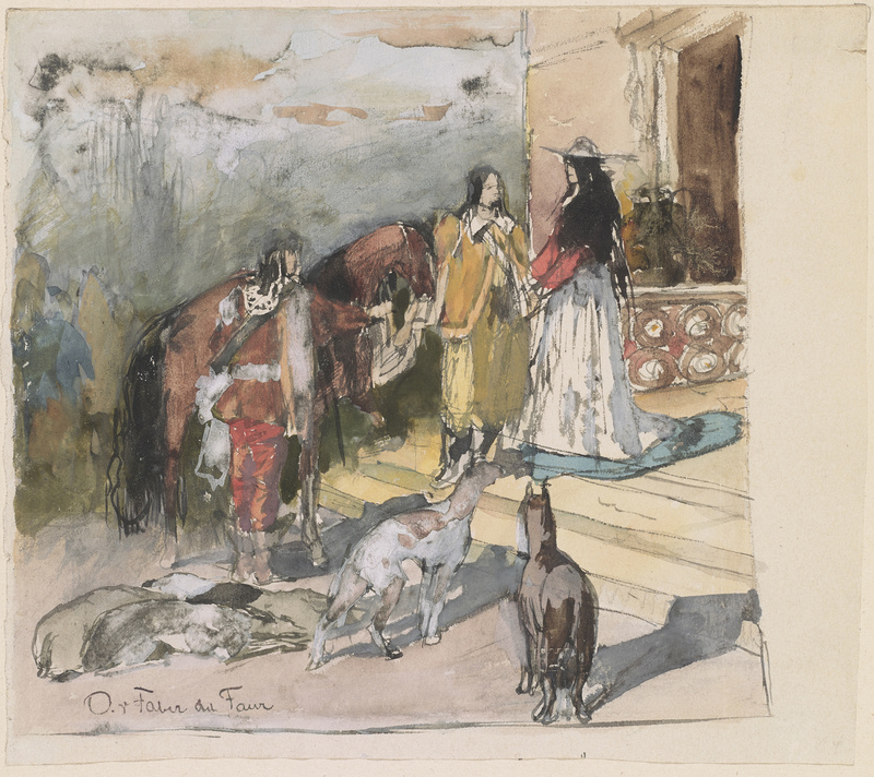 Otto von Faber du Faur, Vor dem Ritt