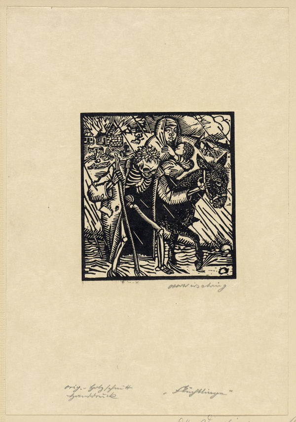 Otto Wirsching, Vom Totentanz anno 1915, Flüchtlinge