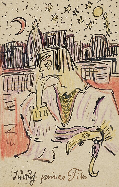 Else Lasker-Schüler, Jussuf Prince Tiba, 1913, Franz Marc Museum, Etta and Otto Stangl Foundation, Photo: collecto.art