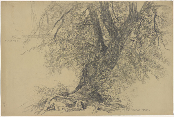 Peter von Halm, Ermatingen am Bodensee - Weidenbüsche am Seeufer