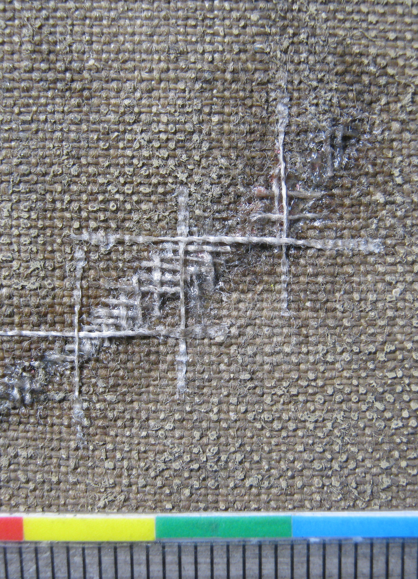 Riss im Fadenbrücken des Werkes "Der Korpsstudent", 1927 von Willi Geiger