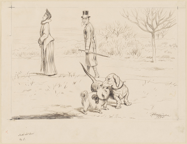 Adolf Oberländer, Waldl und Ami No 1., 1890