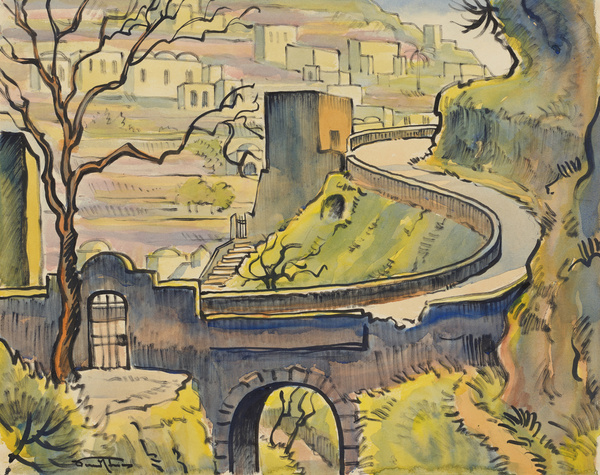 Walter Sandstein, Straße in Positano