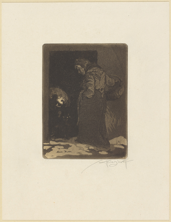 Heinrich Wolff, Studie einer alten Frau