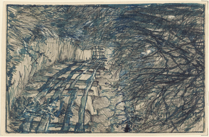 Richard Riemerschmid, Studie zu einer 'Landschaft mit Zaun'