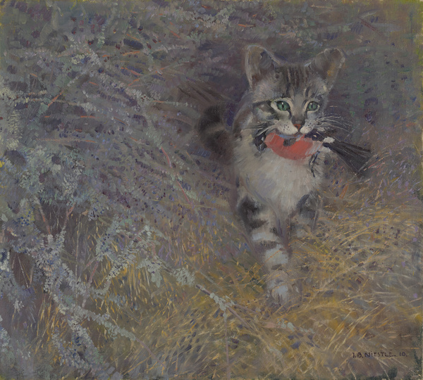 Jean Bloé Niestlé, Wildernde Katze, 1910