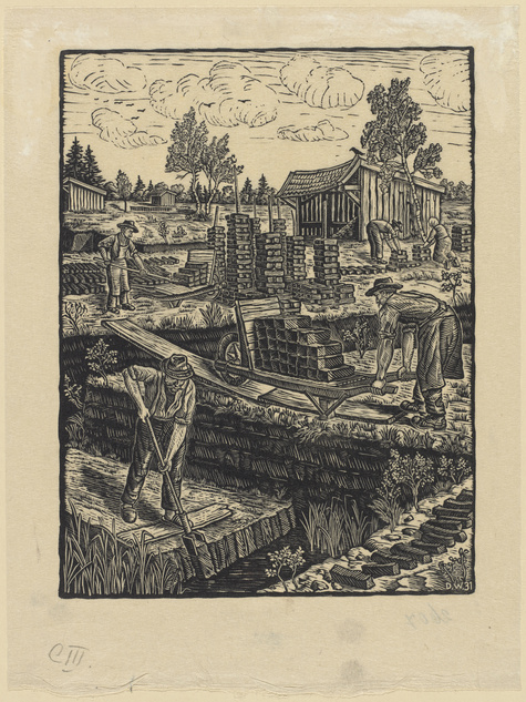 Willi Döhler, Torfstich, 1931