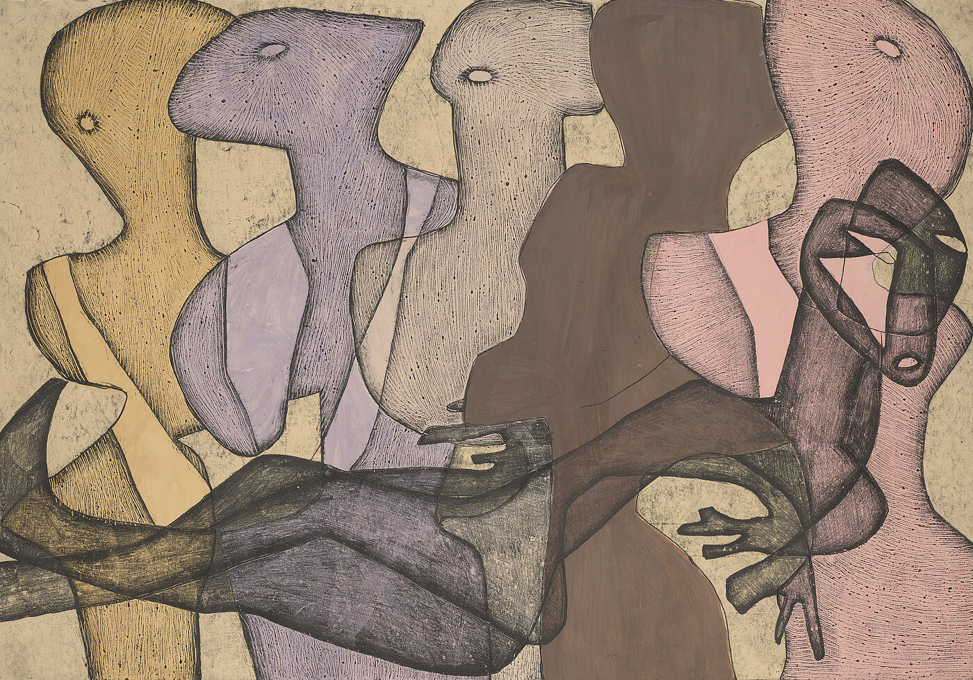 Maria Jarema, Wyrazy (Wörter), 1954, Narodowe w Warszawie), © Rechtsnachfolge der Künstlerin 