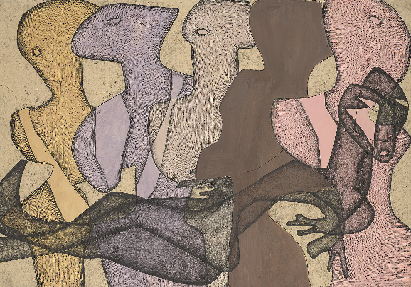 Maria Jarema, Wyrazy (Wörter), 1954, Narodowe w Warszawie), © Rechtsnachfolge der Künstlerin 