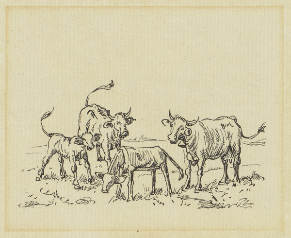 Carl Max Schultheiß, Der große und der kleine Klaus - 5 Blätter aus Grimm's Märchen