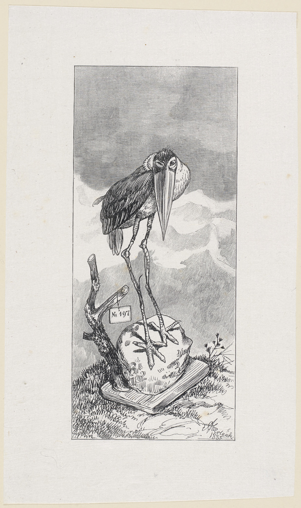 Adolf Oberländer, Der alte Marabu, Oberländer-Album IX, 38, 1885
