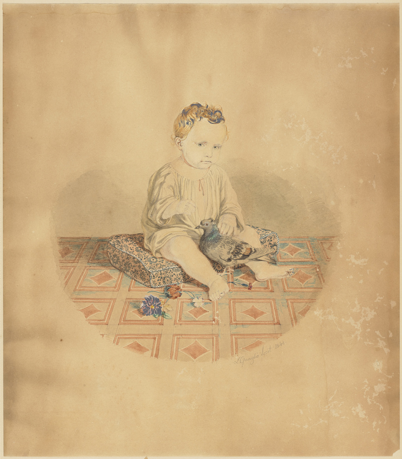 Lorenz Quaglio, Kinderportrait (von Frieda, der Tochter des Künstlers), 1844