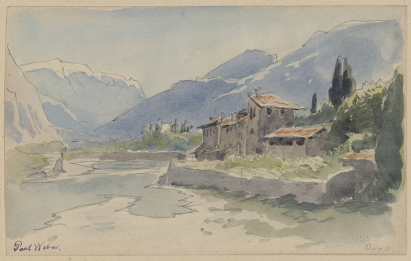 Paul Weber, Südliche Gebirgslandschaft